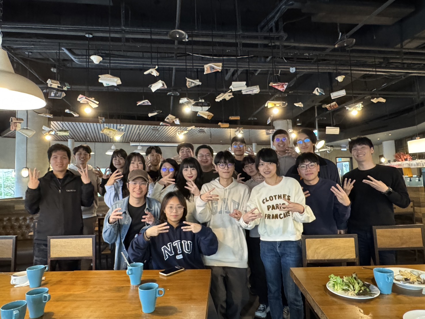 Mar. '25. Farewell for Thomas Chien and Welcome Back Sean Shei lunch gathering.