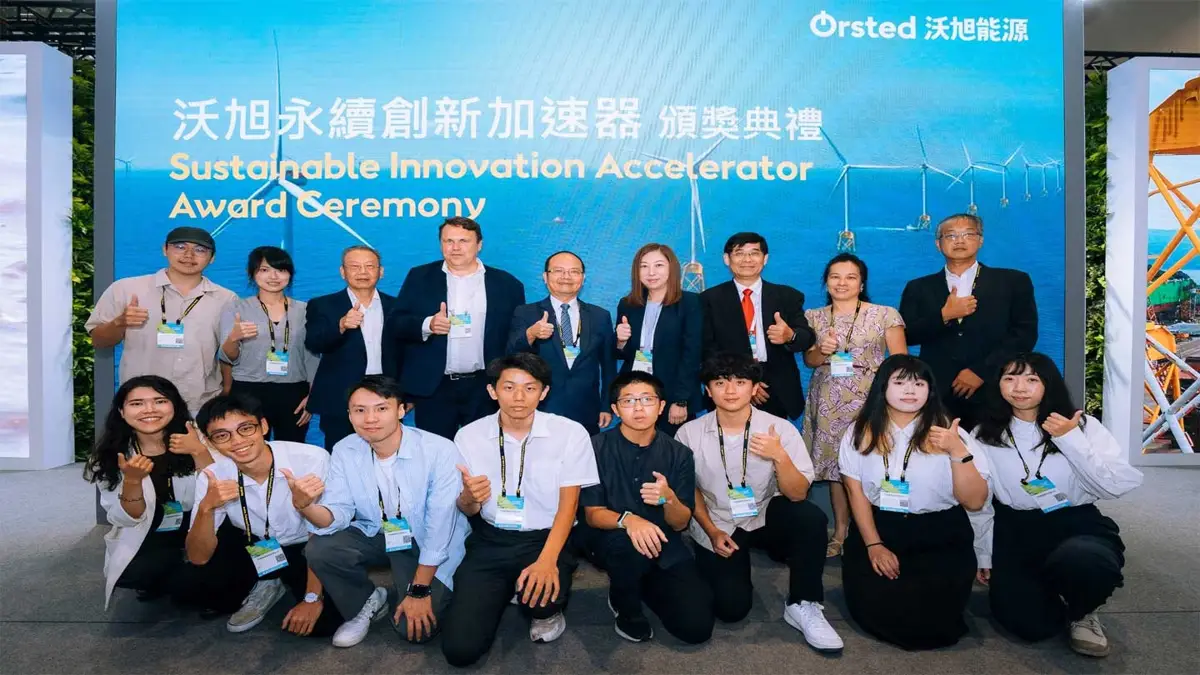 Award ceremony of the 2024 Ørsted Sustainable Innovation Accelerator