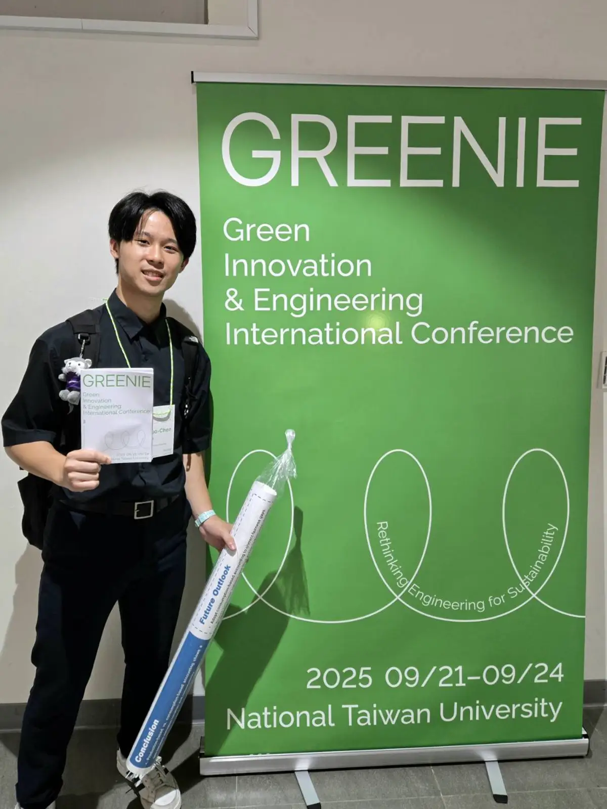 Shuo-Chen Lee at the 2025 GREENIE Conference, National Taiwan University