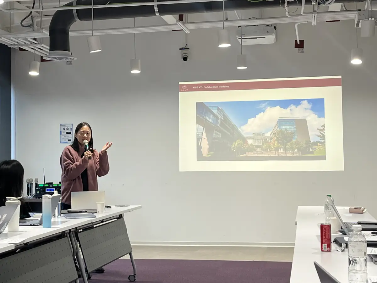 Dr. Sunbin Yoo introduces Kyushu University and her research team