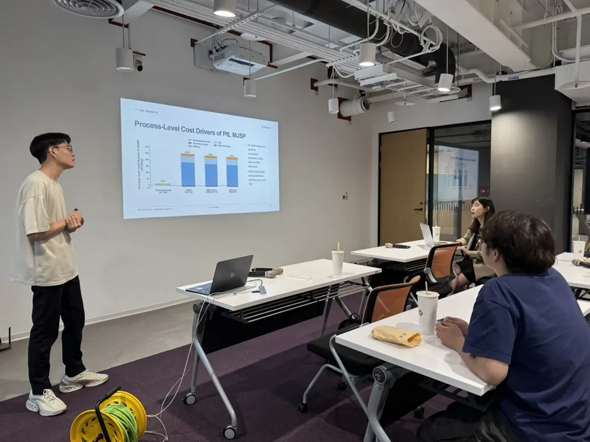 Shao Yang Cheung presents the process-level cost drivers of power-to-liquid aviation fuel