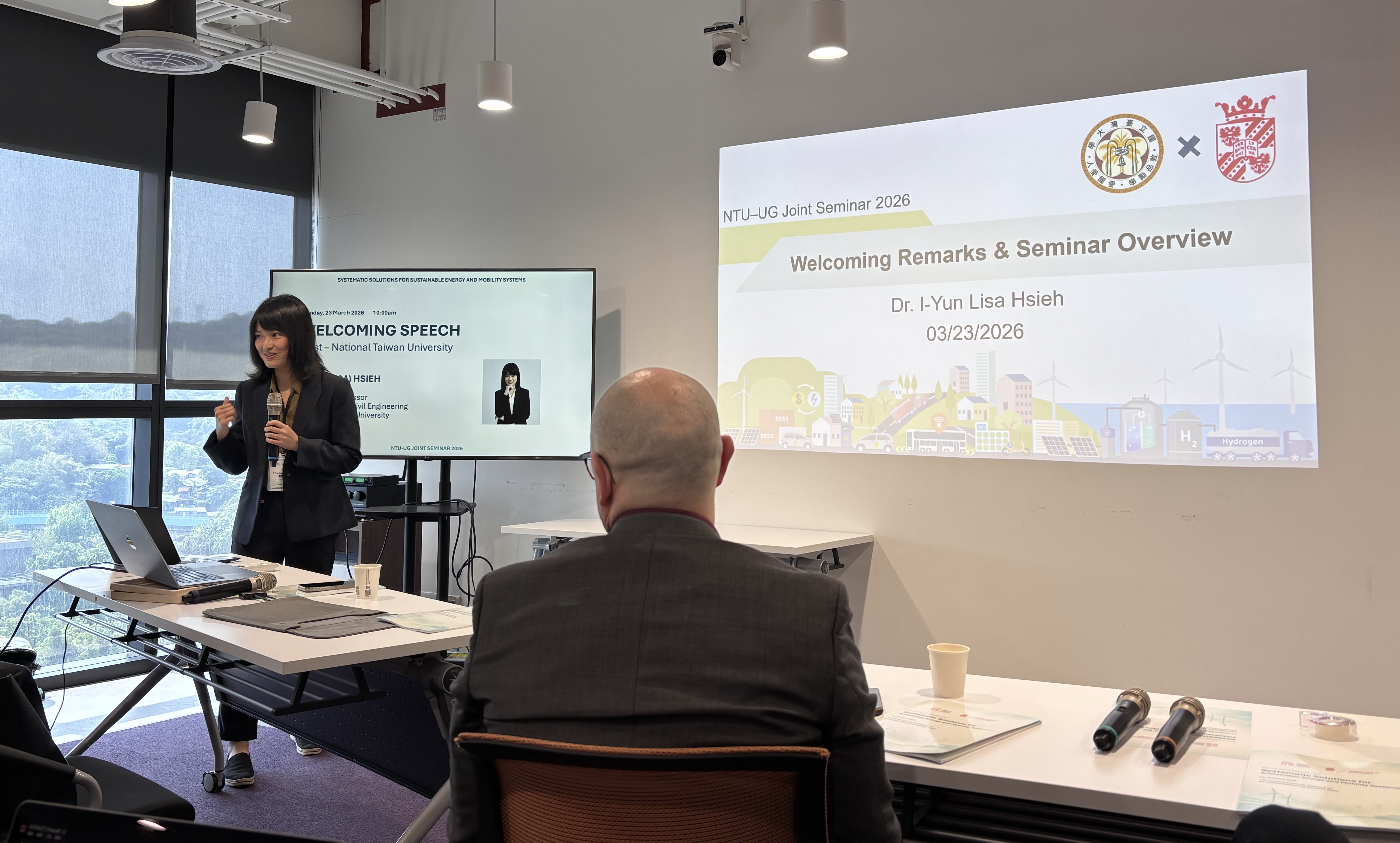 Dr. I-Yun Lisa Hsieh giving opening remarks